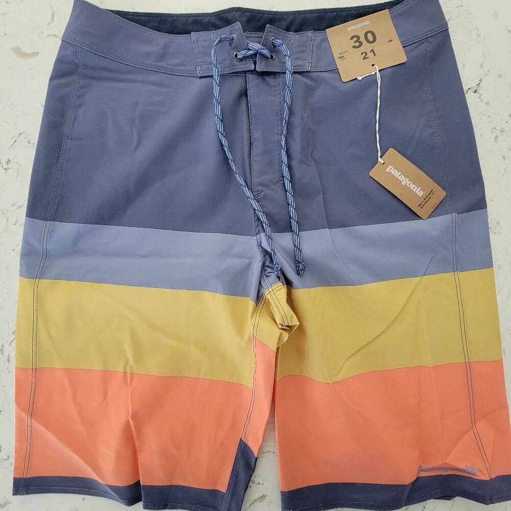 Patagonia Men's Hydropeak Boardshorts.  Size Waist 30, Length 21.  Multi-color